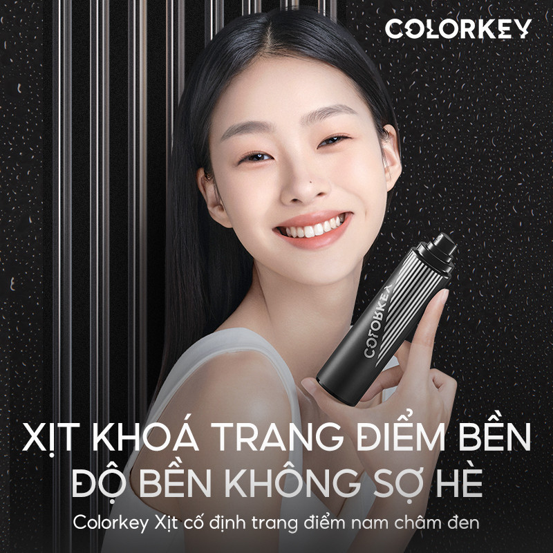 Ảnh 8 của Xịt Khóa Nền Colorkey cố định lớp makeup lâu trôi, dưỡng ẩm, kiềm dầu chống thấm nước 100Ml