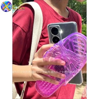 Spoof Exchange Girlfriends Crystal Dép Apple 15 / 14 Vỏ Điện Thoại xs / 13pro Apple 12 Mềm xsmax Nữ 7iPhone15promax Redmi Series Vỏ Bảo Vệ Điện Thoại Di Động C9B0
