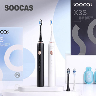 Youpin SOOCAS X3S Sonic Bàn chải đánh răng điện IPX8 Chống nước 180 ngày Tuổi thọ pin Siêu âm Bàn chải đánh răng Đầu phun lông siêu mềm