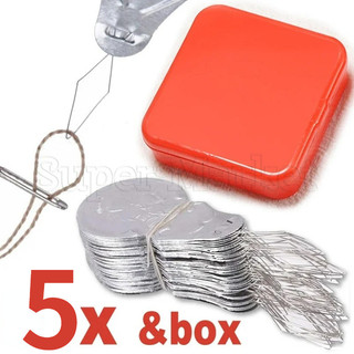 Máy chèn khâu dụng cụ may tay - máy may kim threader - cho thêu dây thủ công - nơ dây kim threader - 5 chiếc kim threader