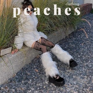 Tất ống chân lông nhân tạo - peaches peaches - tat232