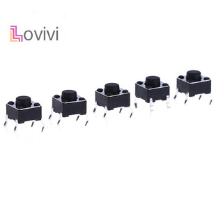 20 chiếc công tắc nút nhấn xúc giác mini micro tạm thời 6 5mm 4 chân bật / tắt mới
