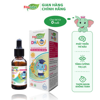 DHA Cho Bé Fitolabs DHA Xtra Dạng Nhỏ Giọt Giúp Tăng Cường Thị Lực Và Trí Não Lọ 25ml_FITO25