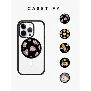 CaseTifg Thương Hiệu Dễ Thương Capibara Cat Chất Lượng Cao Siêu Từ Tính Đứng Có Hộp Cho iPhone 15 11 12 13 14 Pro Max 14 15 Plus Chất Lượng Cao Đa Năng Di Động Gấp Giá Đỡ Điện Thoại Di Động
