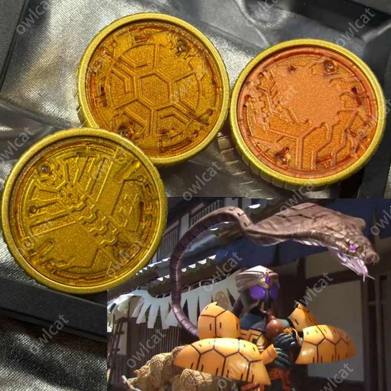 Set Cobra Kame Wani Coins Core Medal (NO Chip CSM size) Ankh Kamen Rider OOO BuraKaWani Combo Form M