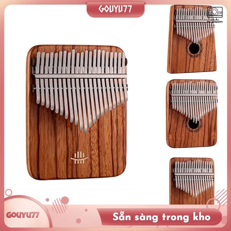 [Gouyu77] Hluru Kalimba Nhạc cụ Piano ngón tay cái bằng gỗ hồng ngoại Gabon Mini Kalimba