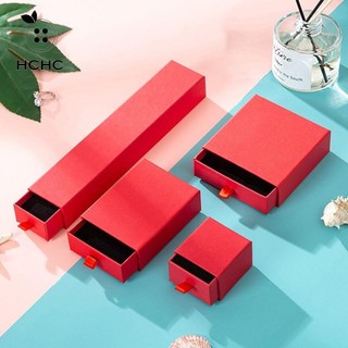 HCHC Hộp đựng đồ trang sức Vòng đeo tay đa chức năng màu trơn Hộp đóng gói vuông Trang sức Hiển thị