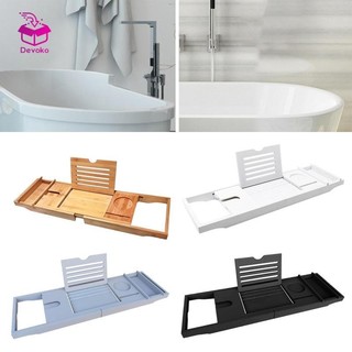 Devoko Có Thể Mở Rộng Cao Cấp Tre Bồn Tắm Khay Tắm Giá Để Đồ Điện Thoại Bồn Tắm Giá Đỡ Đồ Uống Khay Chống Trượt