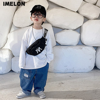 Imelon Bé Trai Túi Ngực Thời Trang Hàn Quốc Cá Tính Thoáng Mát Chữ Cái Thường Ngày Nylon Bé Gái Túi Đeo Ngang Đa Năng YN