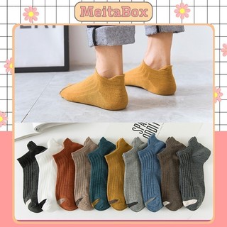 Tất nam/nữ xả kho tất cổ ngắn nhiều màu mỏng mềm mịn co giãn bốn chiều meitabox - cn36