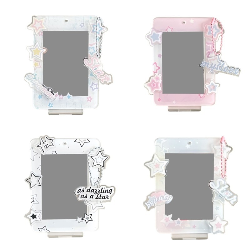 Alilin Star Series Sweet Photo Protections Photocard Frame Card Display Stand Trang trí