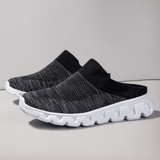 Size35-48 Nam slip-on Nhân Quả Giày Lưới Nửa Giày Nam
