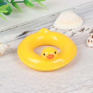 Kts 1: 6 1: 12 Nhà búp bê thu nhỏ vịt vàng cuộc sống bơi vòng cho búp bê trang trí nhà búp bê ror