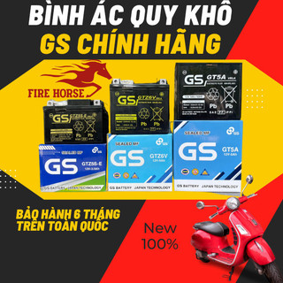 Bình Ắc quy khô GS xe máy đủ dòng xe chính hãng