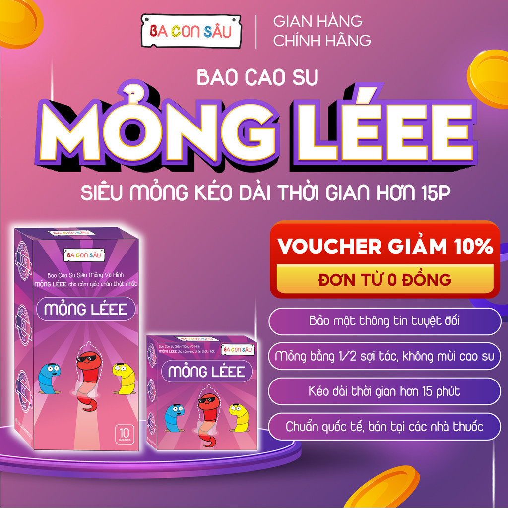 BAO CAO SU KÉO DÀI THỜI GIAN HƠN 30P, SIÊU MỎNG, NHIỀU GAI, ÔM KHÍT BA CON SÂU