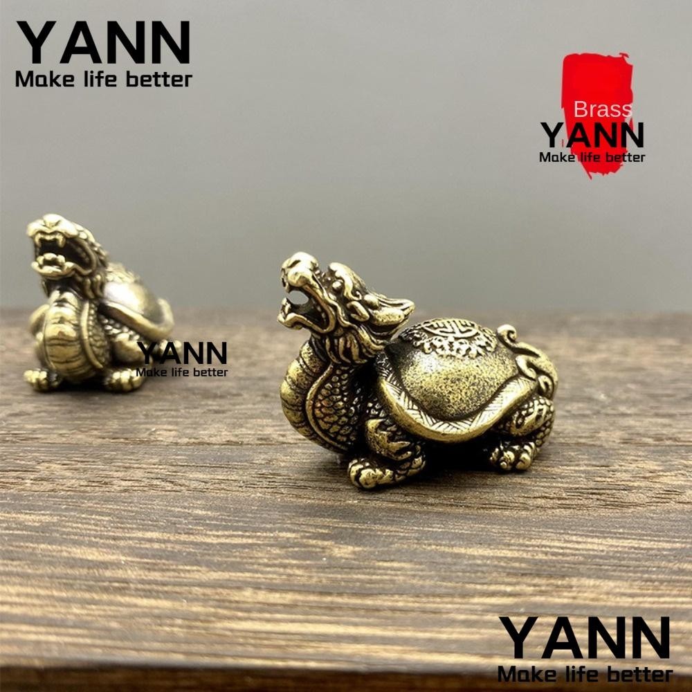 Yann1 Đồ trang trí rùa rồng, Đồ trang trí rùa rồng bằng đồng thau màu