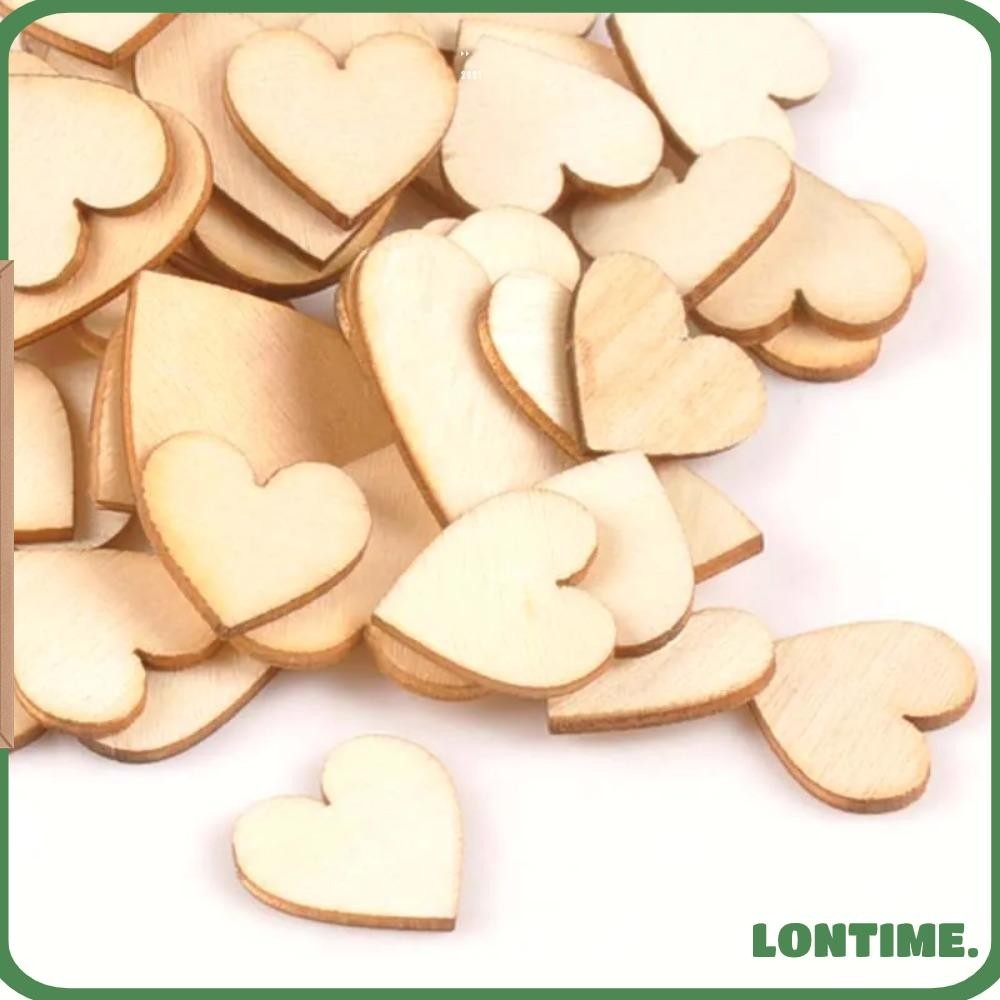 Lontime 50 / 100 Chiếc Lát Gỗ Hỗn Hợp, Trọng Lượng Nhẹ Họa Tiết Hoa Bằ