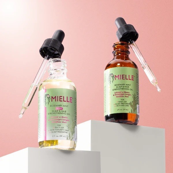 Bộ đôi Mielle oil dầu ủ mọc tóc Mielle Organics Rosemary Mint Scalp & Hair Strengthening Oil 59ml