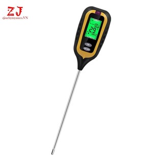 Máy đo độ ẩm đất kỹ thuật số LCD 4 trong 1 Máy đo độ ẩm PH Nhiệt độ ánh sáng mặt trời Máy kiểm tra độ ẩm cho trang trại Dụng cụ chăm sóc cây trồng