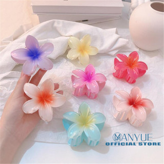 Manyue Kẹp tóc hoa lớn màu Gradient thời trang dành cho nữ
