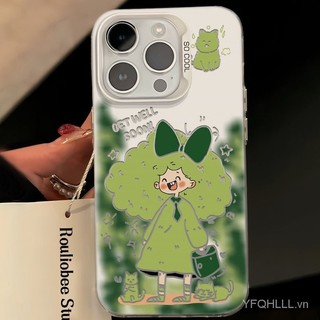 Ốp Điện Thoại Hoạt Hình Bé Gái Tương Thích iPhone15 14 13 11 12Promax 11Promax 12Pro 14plus X XS XR Ốp Chống Sốc NCJ1