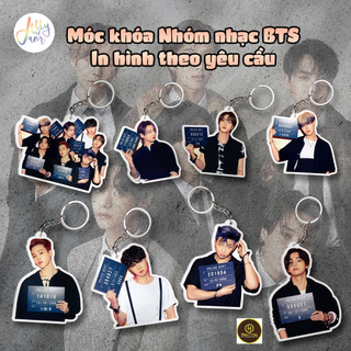 Móc khóa Nhóm nhạc BTS - In theo yêu cầu dhh
