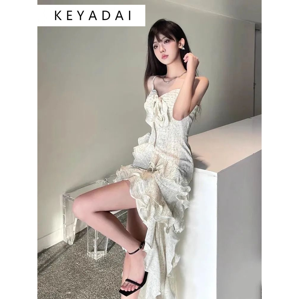 KEYADAI Váy đi biển Váy Đầm Váy nữ body đầm thời trang Casual Minimalist Thể thao WLQ2440AXT 15Z240409 | BigBuy360 - bigbuy360.vn