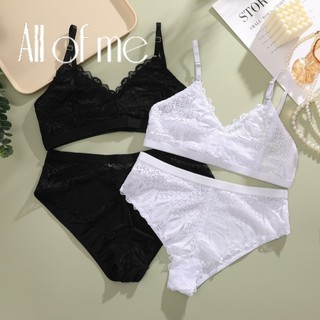 Allofme Nữ Ren Gợi Cảm Bộ Đồ Lót Mềm Mại Và Thoáng Khí Quần Lót Cao Cấp Bikini Bộ Đồ Lót