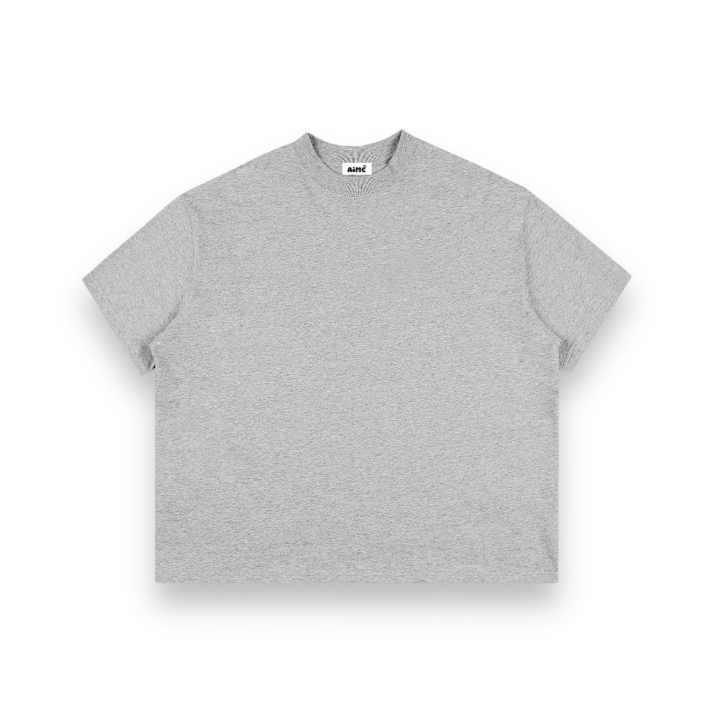 Áo Thun Trơn Boxy Local Brand AIMÉ Basic Cotton Form Rộng Cổ Tròn Unisex Nam Nữ | BigBuy360 - bigbuy360.vn