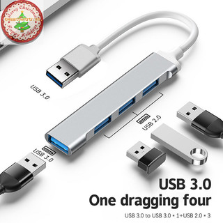 Hub chia 4 cổng usb 3.0 tốc độ cao 5gbps nhiều cổng usb 3.0 2.0 cho máy tính