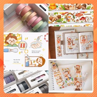 Băng keo giấy washi sticker  phiên bản ĐẶC BIỆT dùng trang trí album sổ lưu niệm, scraftbook,...