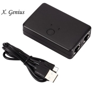 Mini 2 Cổng Rj45 Lan Hub Network Switch Box Máy Tính Ethernet Internet Adapter Rj45 Splitter Switch
