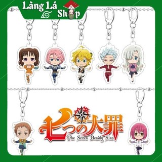 Móc khoá Mica dây xịn anime Nanatsu no Taizai (Thất Hình Đại Tội) - Nhựa Cứng Acrylic In 2 mặt sắc nét ( ảnh thật )