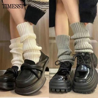 Tất Chân Cotton Dài Qua Gối Họa Tiết Kẻ Sọc Trắng Đen Phong Cách Preppy Jk Hàn Quốc Thời Trang Xuân Thu Cho Nữ