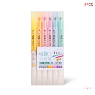 Dy 6 Cái Bút Đánh Dấu Có Thể Xóa Được Hai Đầu Cho Trẻ Em Thẻ Học Sinh Làm Sách Tô Màu