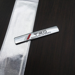 1 x trd nhôm thể thao bên cốp xe biểu tượng huy hiệu miếng dán decal nhãn dán xe toyota