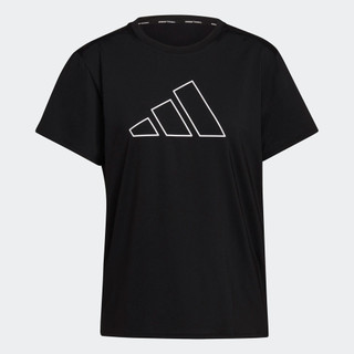 Adidas tập luyện áo thun necessi-tee training icons nữ đen hb6302