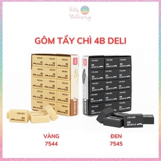 Gôm tẩy bút chì 4B DELI tẩy sạch sẽ, ít vụn, không mòn giấy
