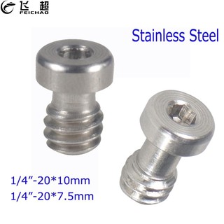 Vít máy ảnh FEICHAO 1 / 4 "-20 Vít gắn máy ảnh kỹ thuật số có phím lục giác Phát hành nhanh Đầu tròn Vít tấm máy ảnh Vít cho chân máy ảnh