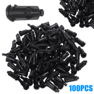 100 Chiếc Màu Đen Tiêu Chuẩn Ống Tiêm Luer Dừng Mũ