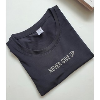 ÁO CROPTOP NEVER GIVE UP NỮ THỂ THAO