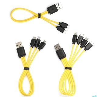 Yml3 cáp usb sạc 2 trong 1 cho điện thoại di động cáp chia micro usb sạc nhanh 2in1