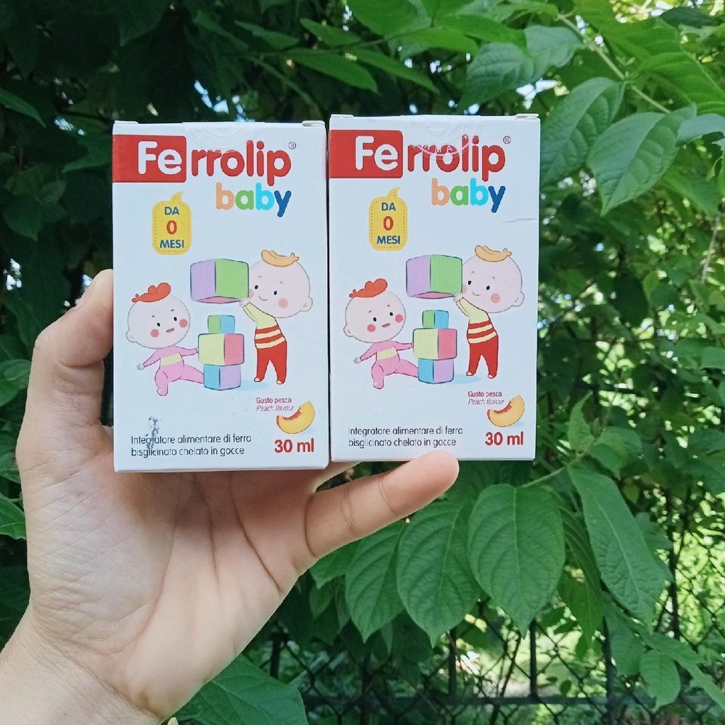 Sắt hữu cơ Ferrolip babu_Bổ sung sắt hưũ cơ nhỏ giọt cho bé