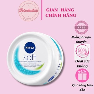 Kem Dưỡng Ẩm Cho Da NIVEA Soft Dưỡng Da Mặt và Toàn Thân Giúp Da Mềm Mịn