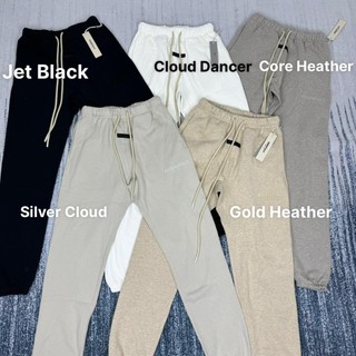 Pants fear of god - essentials season 24 - quần dài nỉ, quần jogger lót bông ss24 có chữ essentials fog ở đùi
