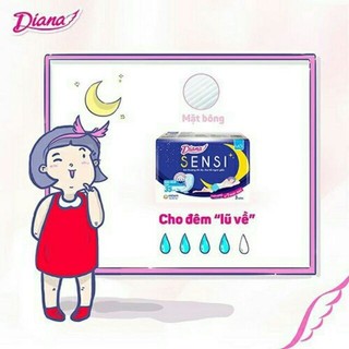 1 DÂY 6 GÓI BVS DIANA SIÊU MỎNG CÁNH