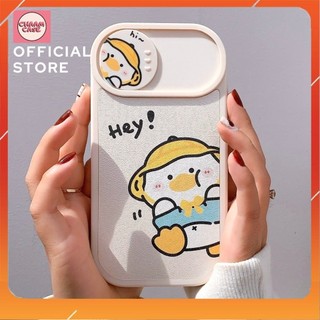 ỐP LƯNG DA BẢO VỆ CAMERA - CÓ NẮP TRƯỢT HEY DUCK  iphone 7/8/plus/X/XS/XR/XsMax/11/12/13/14/pro/promax/plus/mini
