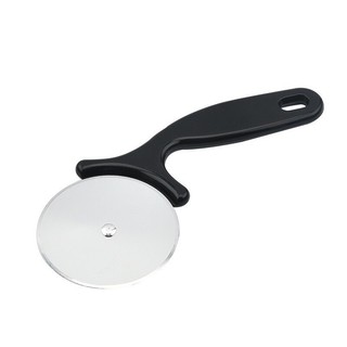 DAO CẮT BÁNH PIZZA CÁN NHỰA ĐEN , LƯỠI INOX ( 20cm )