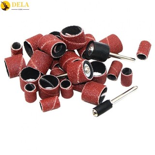 Professional Sanding Drum Mandrels Set Rotary Tools Abrasive Sleeve Sanding Head#DELA
