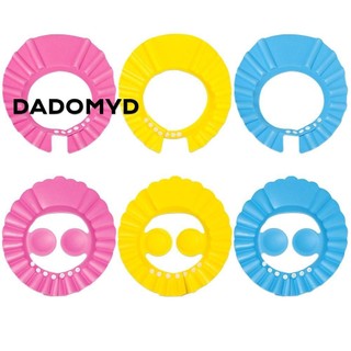 DADOMYD Mũ Tắm Cho Bé Trai Bé Gái Thời Trang Có Thể Điều Chỉnh Chống Thấm Nước Di Động Rửa Tóc Lá Chắn